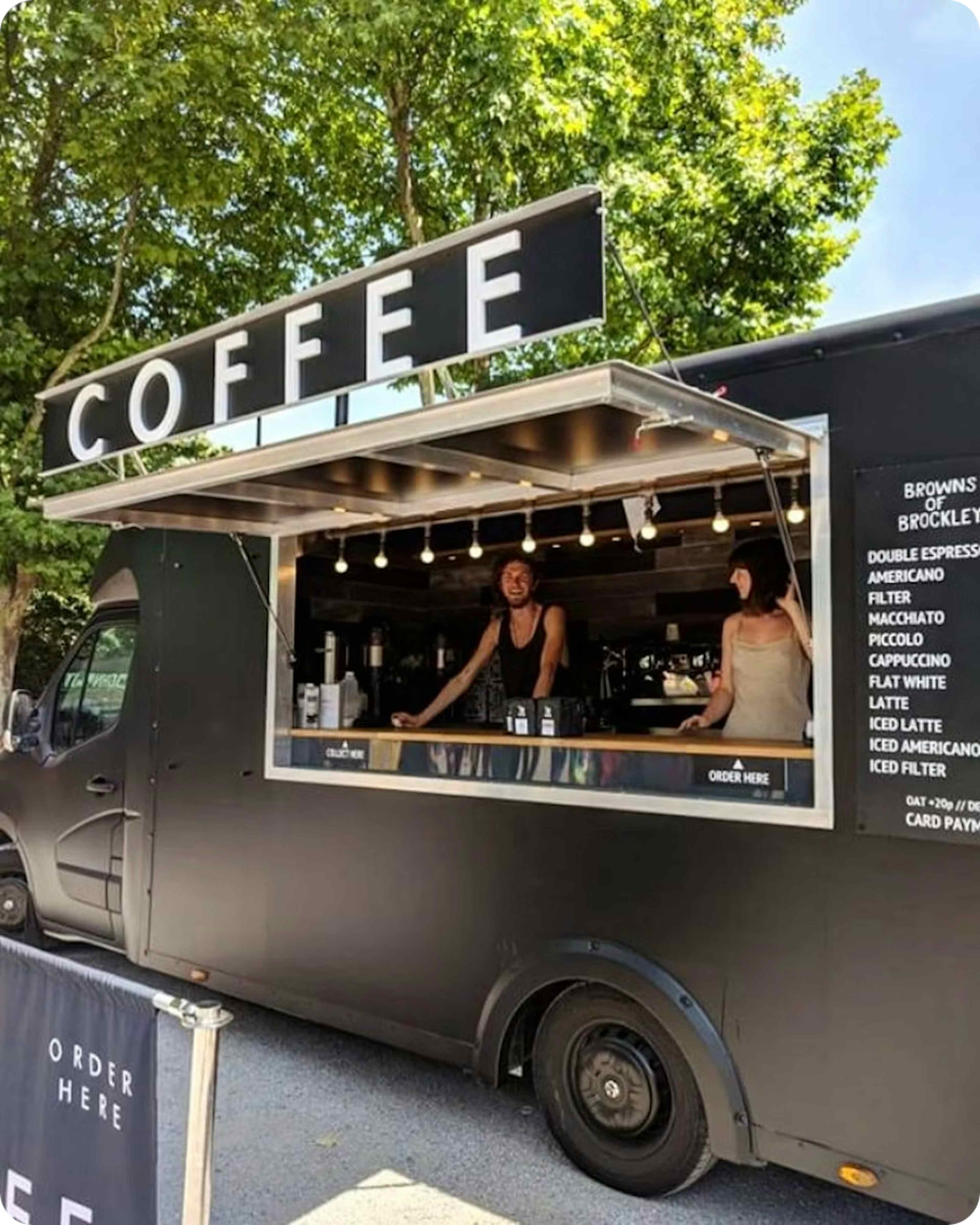 Cute coffee vans sale